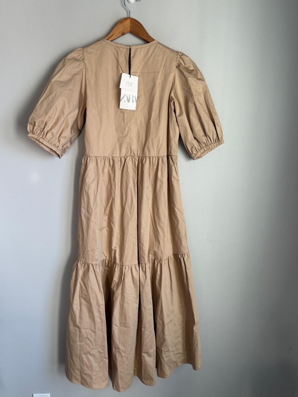 NEW Zara asymmetrical poplin dress Small - Picture 3 of 10